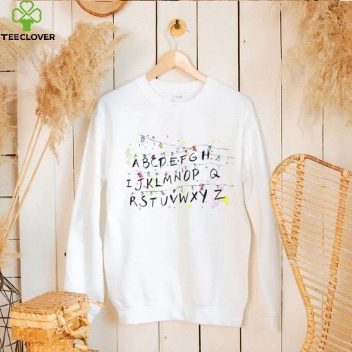 Stranger Things Alphabet Wall Christmas Lights T hoodie, sweater, longsleeve, shirt v-neck, t-shirt