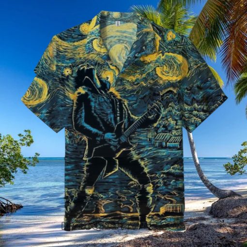 Stranger Things Eddie Munson Starry Night Hawaiian Shirt