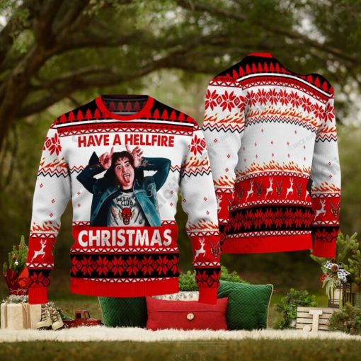 Stranger Things Have A Hellfire Christmas Christmas Ugly Sweater