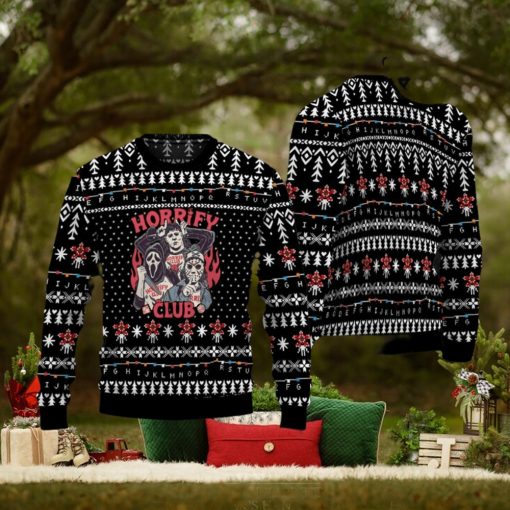 Stranger Things Horrify Club Christmas Ugly Sweater
