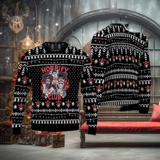 Stranger Things Horrify Club Christmas Ugly Sweater