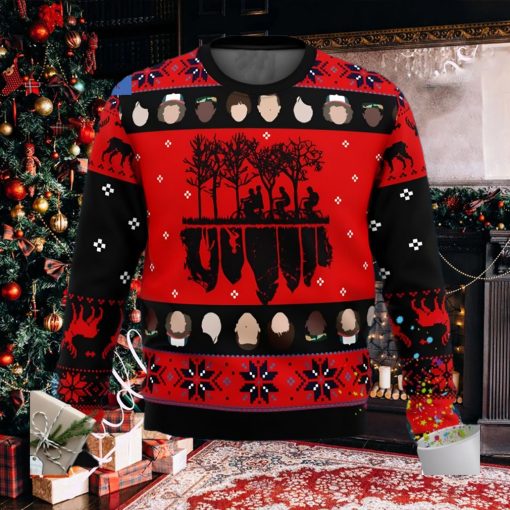 Stranger Things Red Ugly Christmas Sweater