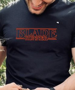 Stranger Things blade runner logo shirt
