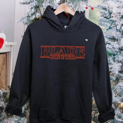 Stranger Things blade runner logo shirt