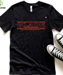 Stranger Things blade runner logo shirt