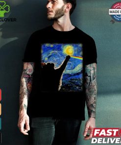 Strarry Night Cat x Pink Floyd Unisex T Shirt