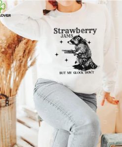 Strawberry Jams but my glock don’t raccoon shirt 2 Strawberry Jams but my glock don’t raccoon shirt
