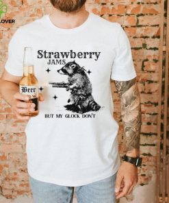 Strawberry Jams but my glock don’t raccoon shirt 3 Strawberry Jams but my glock don’t raccoon shirt