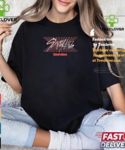 Stray Kids Lollapalooza Retro Grid Logo Black Festival Shirt