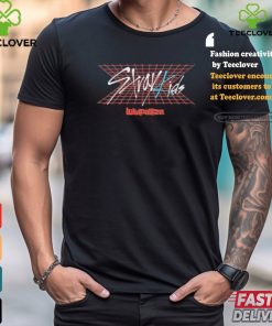 Stray Kids Lollapalooza Retro Grid Logo Black Festival Shirt