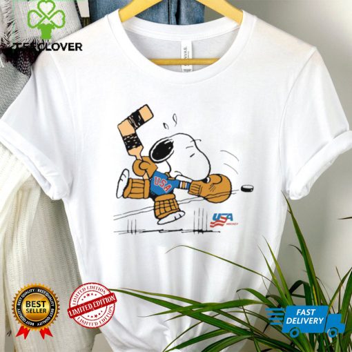 Streaker sport x Peanuts usa hockey Snoopy goalie t hoodie, sweater, longsleeve, shirt v-neck, t-shirt