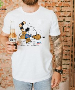 Streaker sport x Peanuts usa hockey Snoopy goalie t hoodie, sweater, longsleeve, shirt v-neck, t-shirt