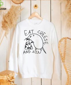 Street Art Sticker Eat Cheese And Sin Mice Shirt