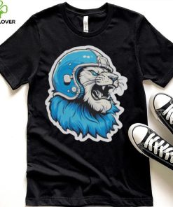 Strong Detroit Lion Wearing Helmet shirt 2 Strong Detroit Lion Wearing Helmet shirt