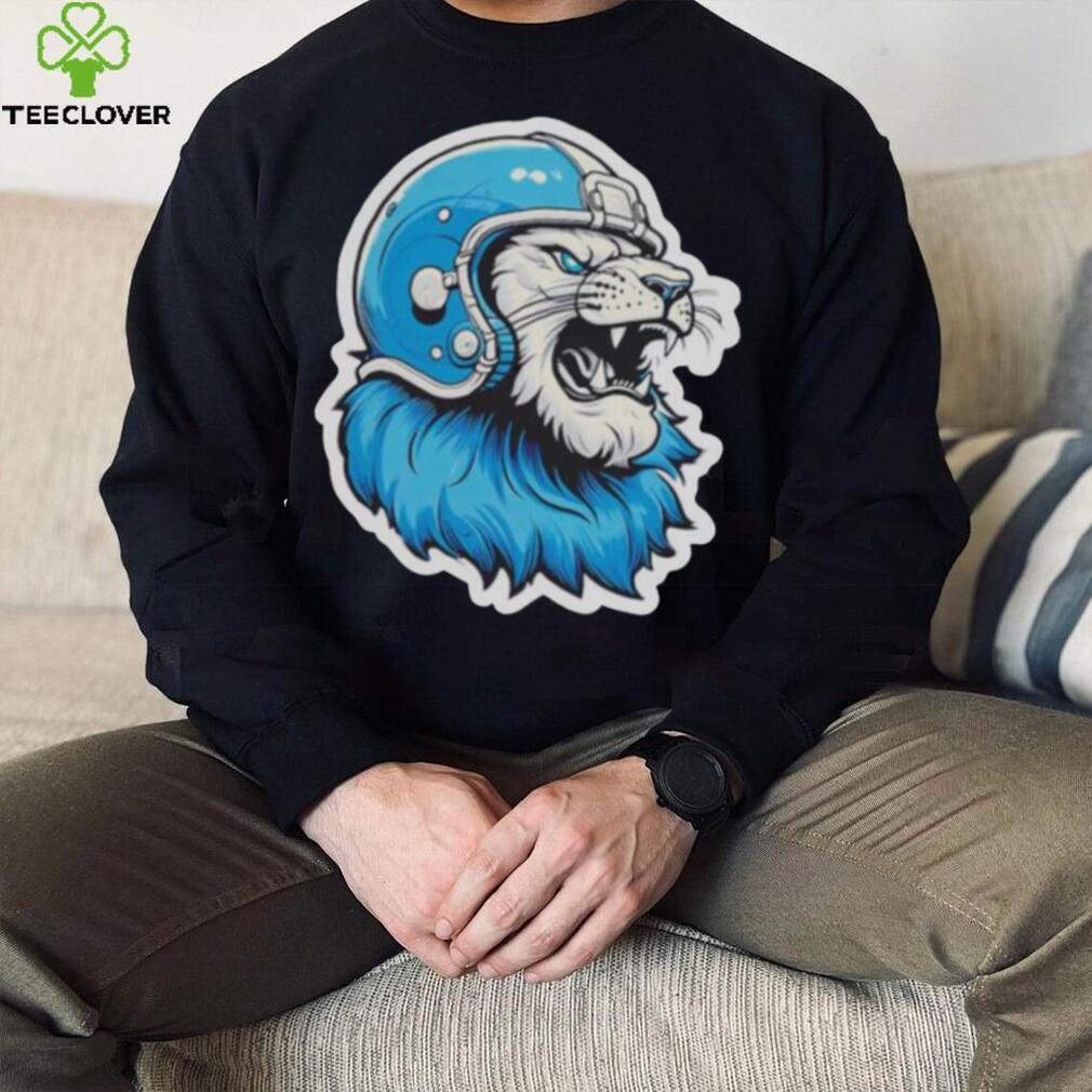 Strong Detroit Lion Wearing Helmet shirt Strong Detroit Lion Wearing Helmet shirt