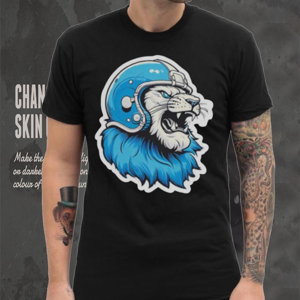 Strong Detroit Lion Wearing Helmet shirt Strong Detroit Lion Wearing Helmet shirt