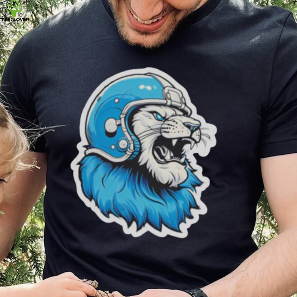 Strong Detroit Lion Wearing Helmet shirt Strong Detroit Lion Wearing Helmet shirt