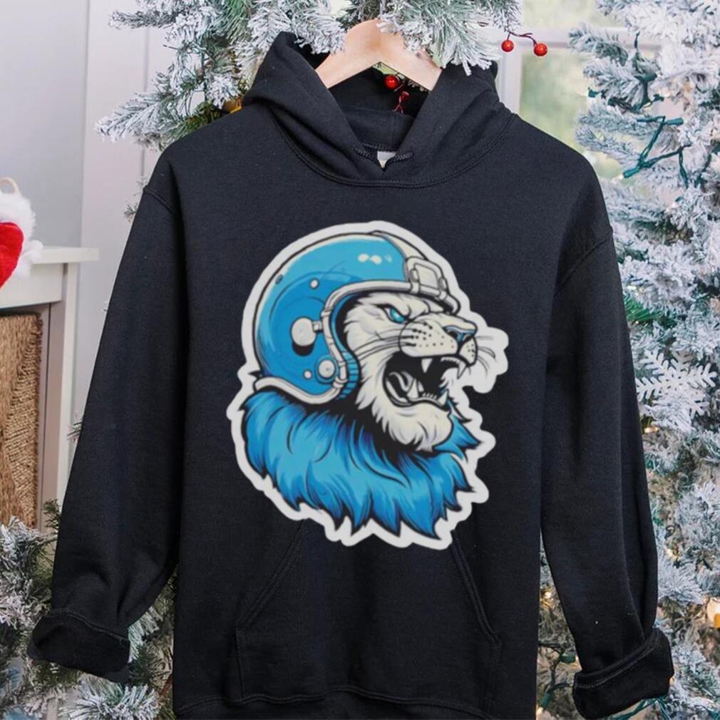 Strong Detroit Lion Wearing Helmet shirt Strong Detroit Lion Wearing Helmet shirt