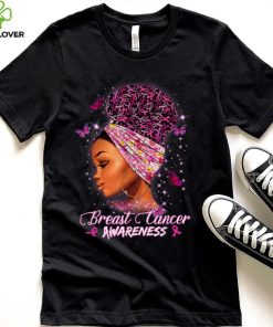 Strong Smart Black Women Breast Cancer Survive Pink Ribbon T Shirt