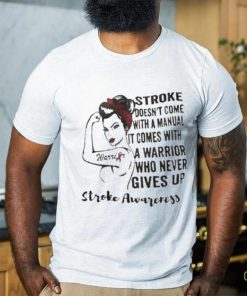 Strong Woman Warrior Stroke Awareness Shirt