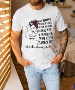 Strong Woman Warrior Stroke Awareness Shirt