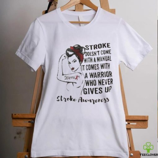 Strong Woman Warrior Stroke Awareness Shirt