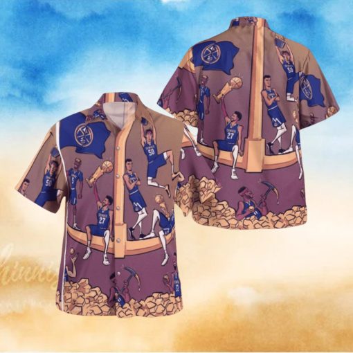 Struck Gold Denver Nuggets Basketball NBA Champions Hawaiian Shirt