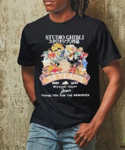 Studio Ghibli 38 Years 1985 2023 Miyazaki Hayao Thank You For The Memories Shirt