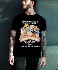 Studio Ghibli 38 Years 1985 2023 Miyazaki Hayao Thank You For The Memories Shirt