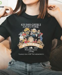 Studio Ghibli 40 Years 1985 – 2025 Miyazaki Hayao Thank You For The Memories T Shirt