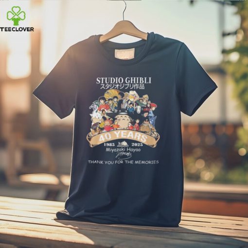 Studio Ghibli 40 Years 1985 – 2025 Miyazaki Hayao Thank You For The Memories T Shirt