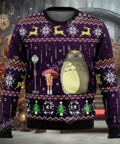 Studio Ghibli Christmas Sweater Totoro Waiting For Bus