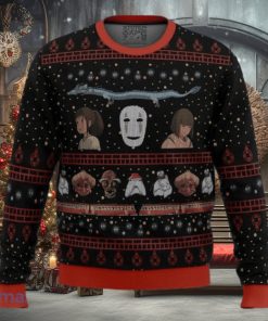 Studio Ghibli No Face Spirited Away Ugly Christmas Sweater Best Gift For Men And Women