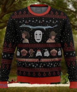 Studio Ghibli No Face Spirited Away Ugly Christmas Sweater Best Gift For Men And Women