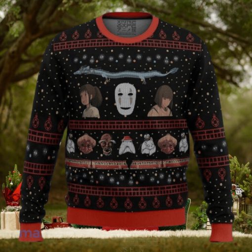 Studio Ghibli No Face Spirited Away Ugly Christmas Sweater Best Gift For Men And Women