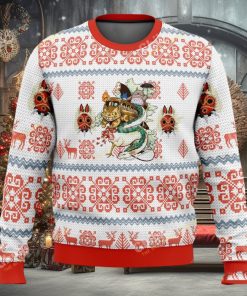 Studio Ghibli Pattern Ugly Christmas Sweater