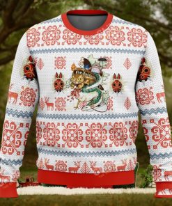 Studio Ghibli Pattern Ugly Christmas Sweater 1 Studio Ghibli Pattern Ugly Christmas Sweater
