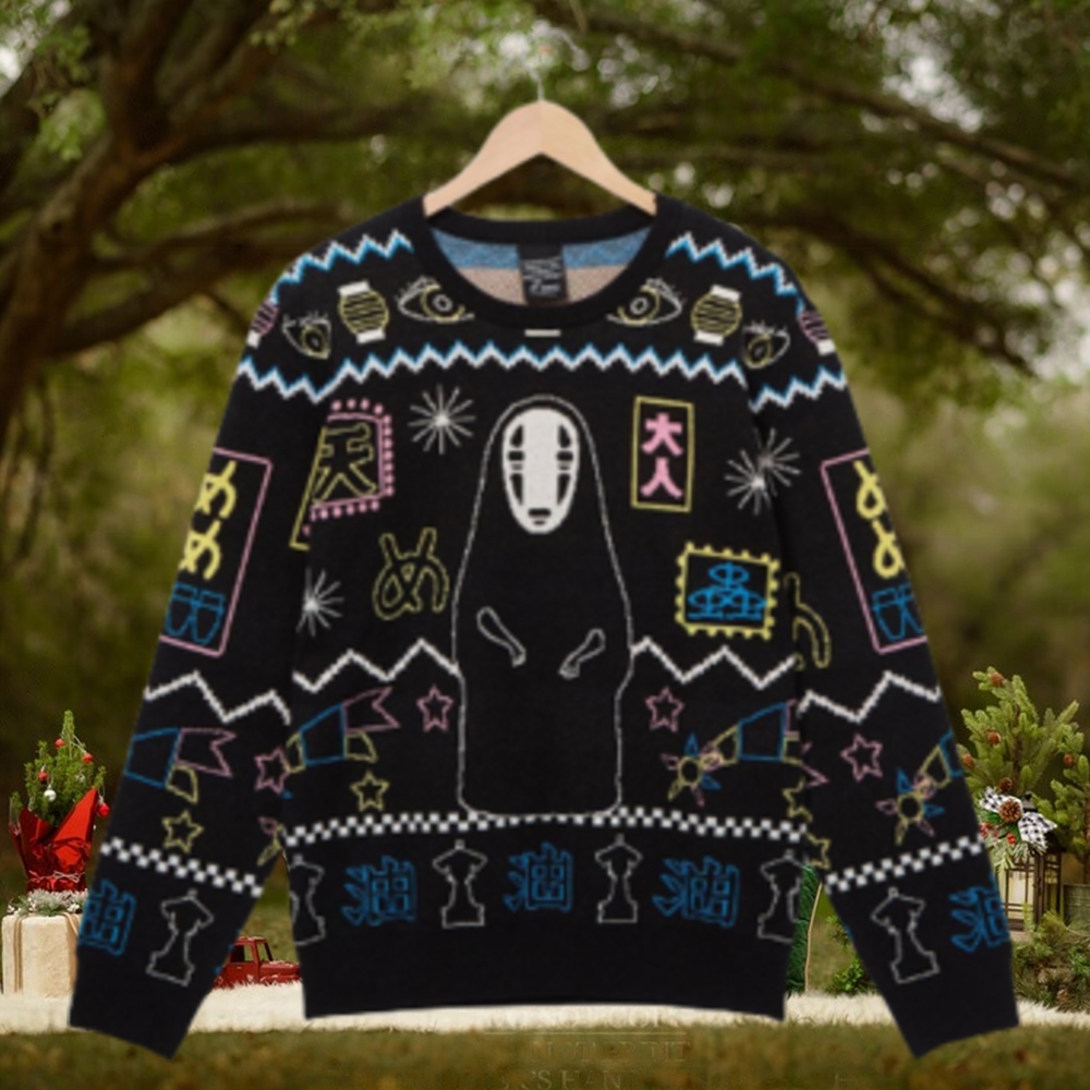 Studio Ghibli Spirited Away No Face Holiday Sweater BoxLunch Exclusive Studio Ghibli Spirited Away No Face Holiday Sweater BoxLunch Exclusive