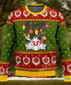 Studio Ghibli Ugly Christmas Sweater Princess Mononoke Forest Spirit 1 Studio Ghibli Ugly Christmas Sweater Princess Mononoke Forest Spirit