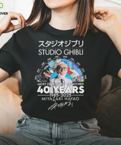 Studio ghibli 40 years 1985 2025 most obsessively rewatched hoodie, sweater, longsleeve, shirt v-neck, t-shirt