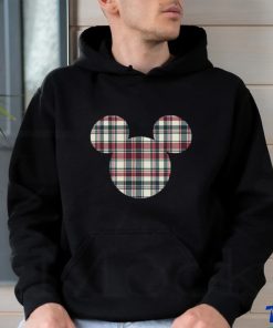 Stunning Disney Mickey Mouse Head Icon Christmas Holiday Plaid Breathable T shirt