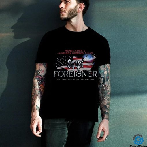 Styx And Foreigner Summer 2024 Tour T Shirt