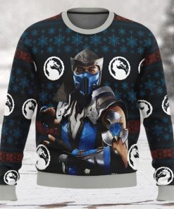 Sub Zero Mortal Kombat Ugly Christmas Wool Knitted Sweater
