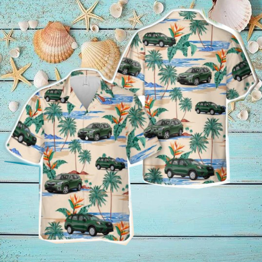 Subaru Forester Green Hawaiian Shirt Summer Holiday Gift Subaru Forester Green Hawaiian Shirt Summer Holiday Gift