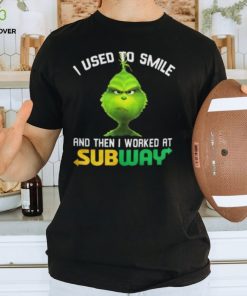 Subway Grinch Shirt I Used To Smile Thoodie, sweater, longsleeve, shirt v-neck, t-shirt