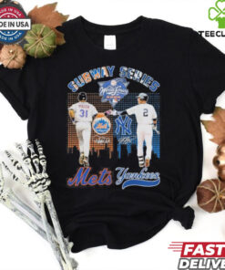Subway Series Derek Jeter New York Yankees x Mike Piazza New York Mets Signatures Shirt