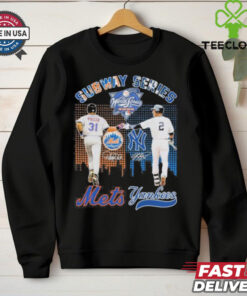 Subway Series Derek Jeter New York Yankees x Mike Piazza New York Mets Signatures Shirt