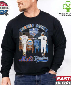 Subway Series Derek Jeter New York Yankees x Mike Piazza New York Mets Signatures Shirt