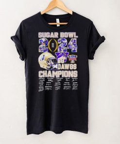 Sugar Bowl 2024 go Dawgs Champions Washington Huskies signatures shirt