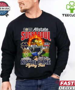 Sugar Bowl 2025 Notre Dame Fighting Irish helmet shirt